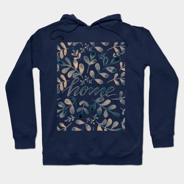 Watercolor home foliage - neutral Hoodie by wackapacka